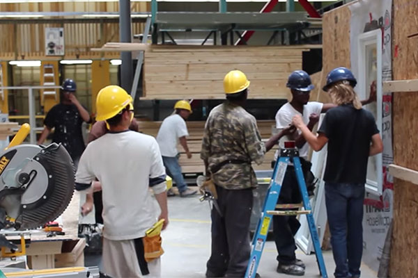 students using the renovation lab