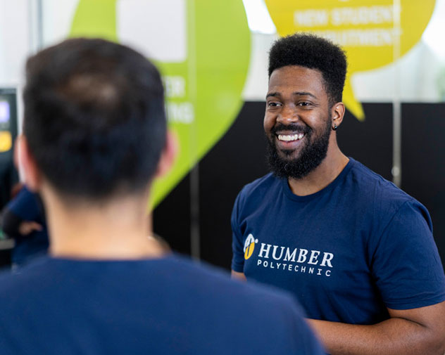 Humber representative smiling