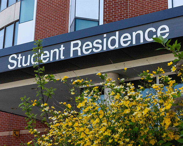 exterior of the student residence