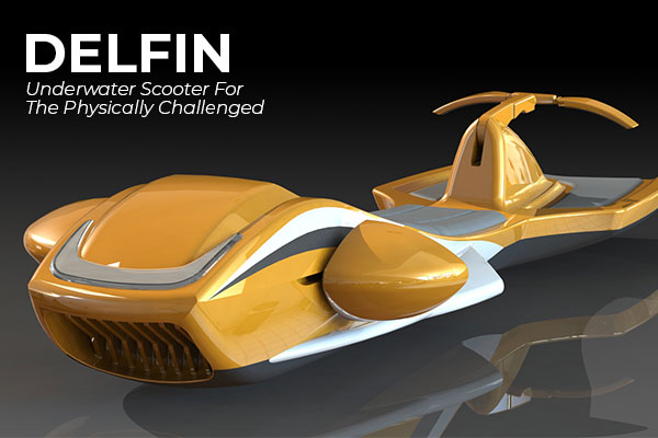 Delfin underwater scooter for the physically challenged