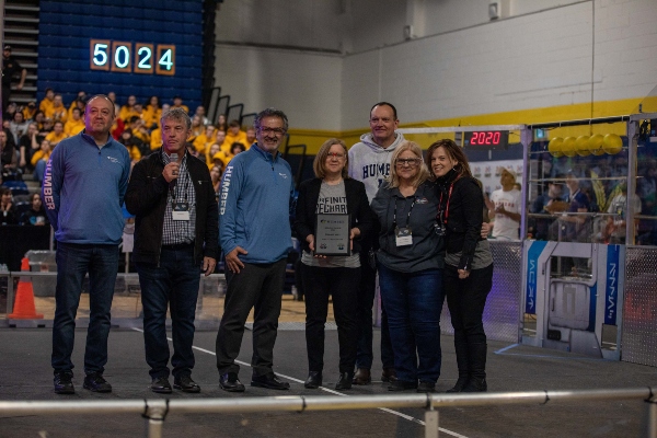 Humber faculty at the FIRST Robotics Competition