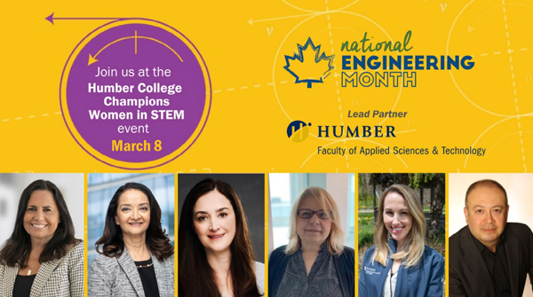 Join us at the Humber College Champions Women in STEM event