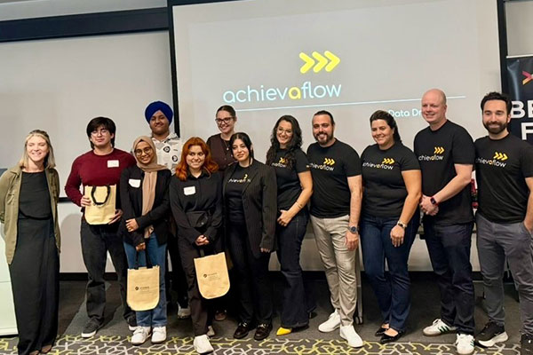 humber students at the AchievaFlow Foundation Hackathon