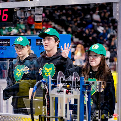 Robot at FIRST Robotics Competition