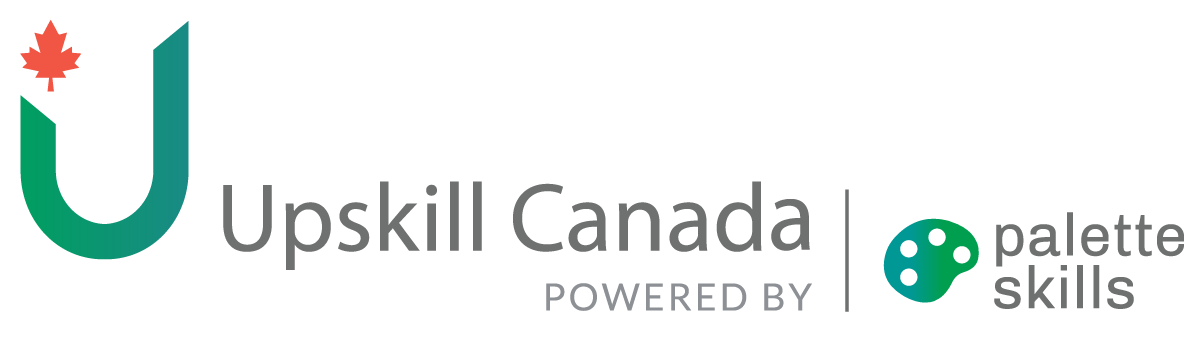 Upskill Canada powered by Palette Skills logo