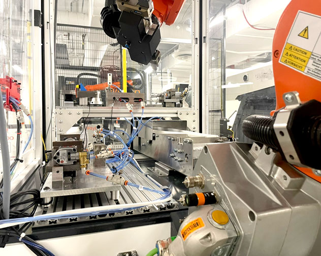 Robotic arm in lab