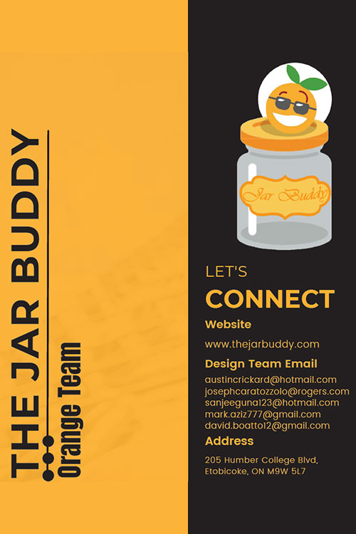 The Jar Buddy - Orange Team