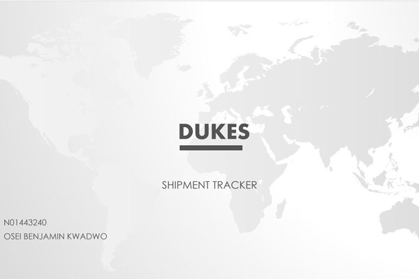DUKE shipment tracker