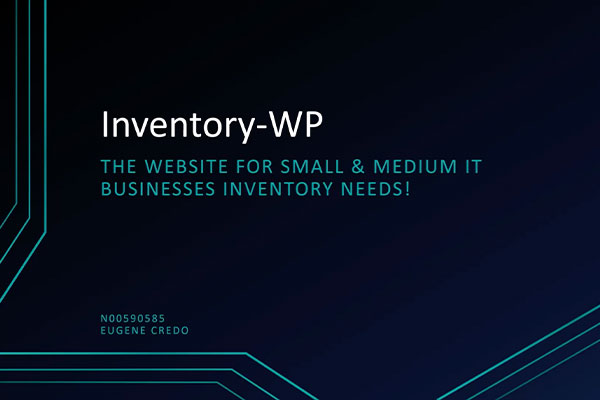 Inventory-WP. The website for small & medium IT Business inventory needs!