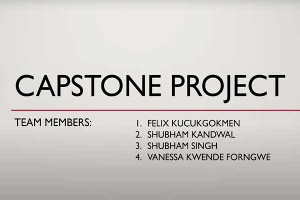 capstone project video