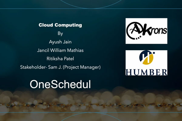 cloud computing - oneschedul presentation