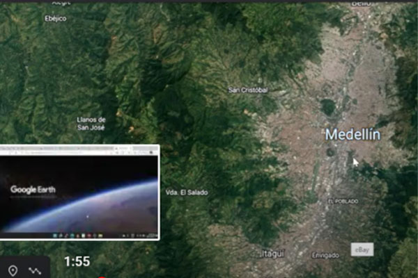 Screen shot of google earth