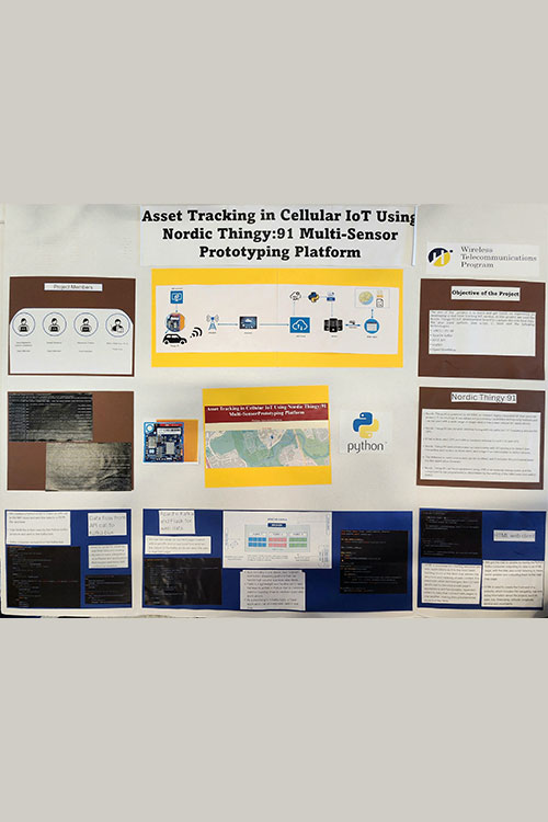 Poster for the project Asset Tracking in Cellular IoT Using Nordic Thingy: 91 Multi-Sensor Prototyping Platform