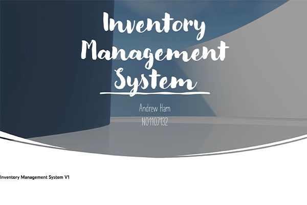 video of Inventory Management System