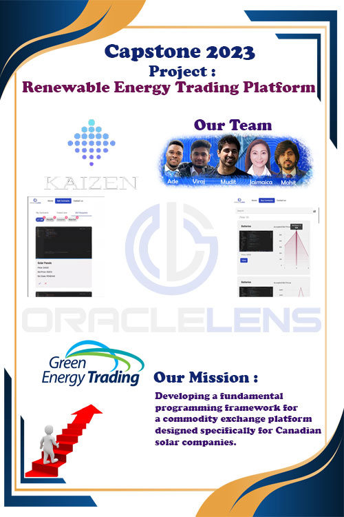 Poster for the project Renewable Energy Trading Platform