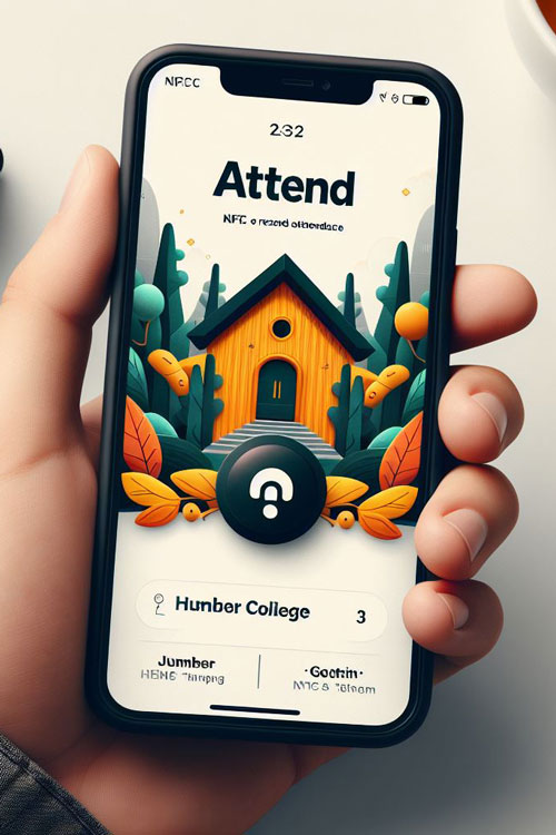 Attend-NFC Attendance App Project poster