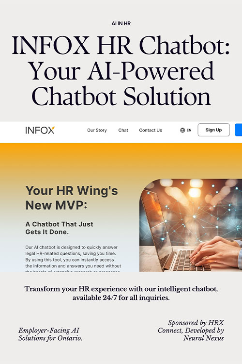 Infox AI-Powered HR Chatbot poster