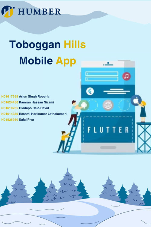 Toboggan Hills mobile application project poster