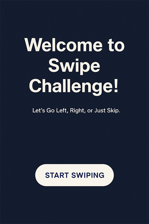 StartSwipeUI Project poster