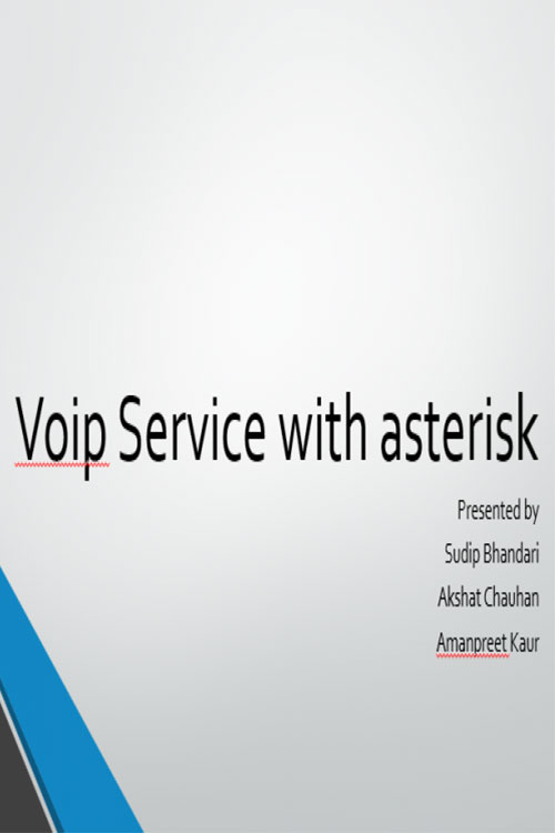VoIP Service with Asterisk Poster