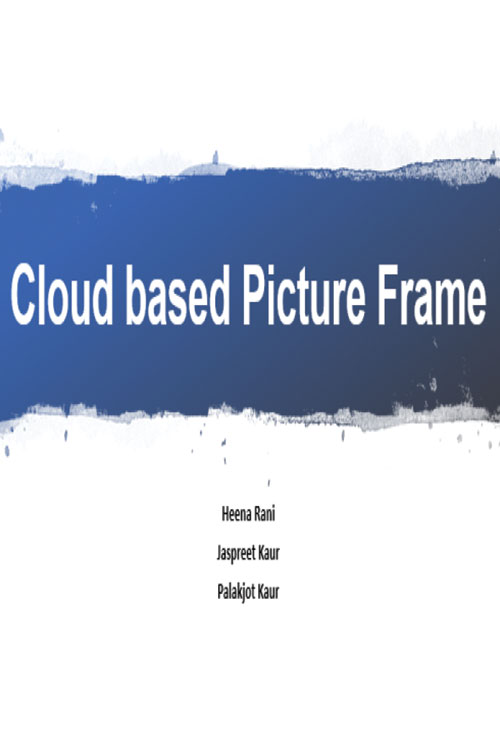 Cloud Based Picture Frame Poster