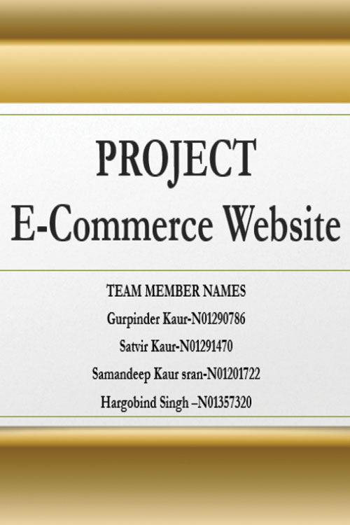 E-Commerce Website Poster