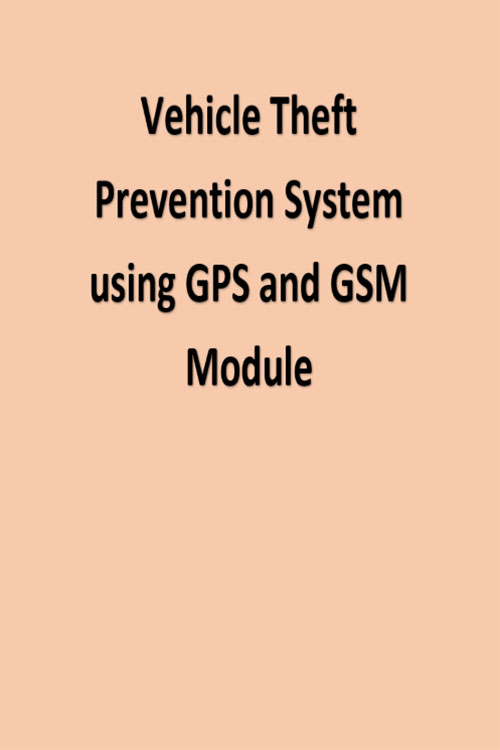 Vehicle Theft Prevention System using GPS and GSM Module Poster