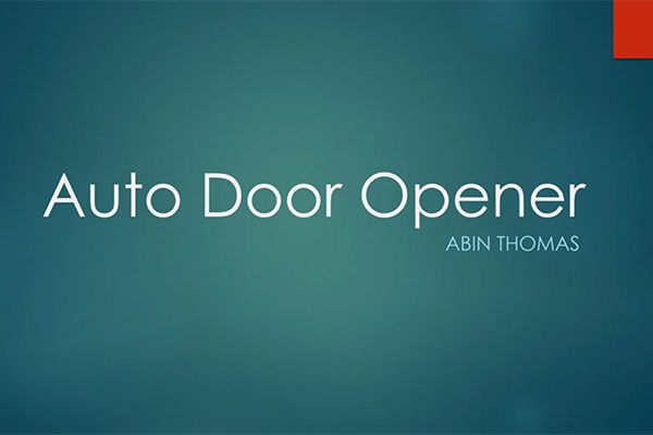 Auto Door Opener video