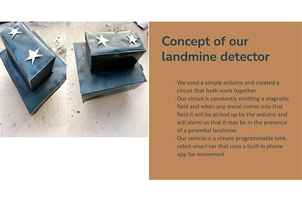 landmine detector video