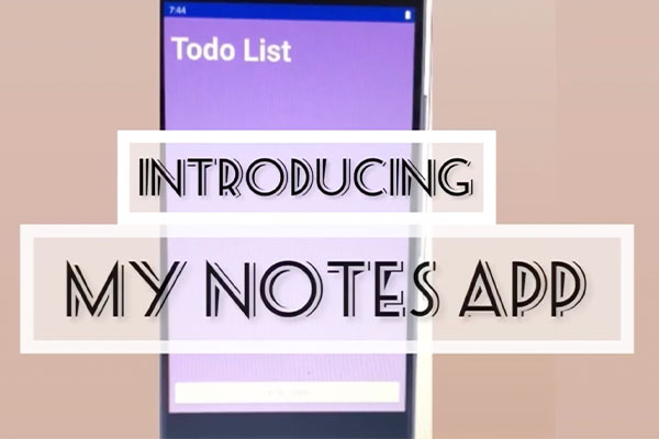 My Notes App video
