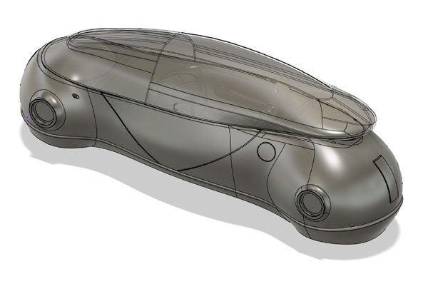 CAD model of the GEMINI pod