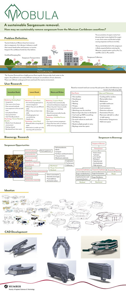Poster showing the full design and development process of Mobula.