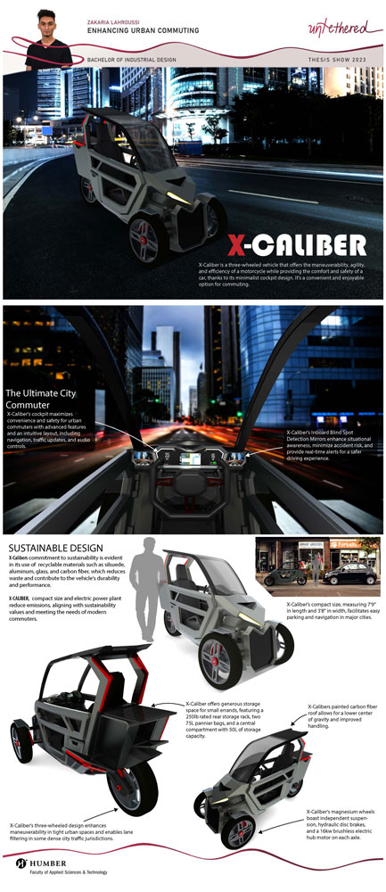 Banner presentation of X-Caliber Urban vehicle design